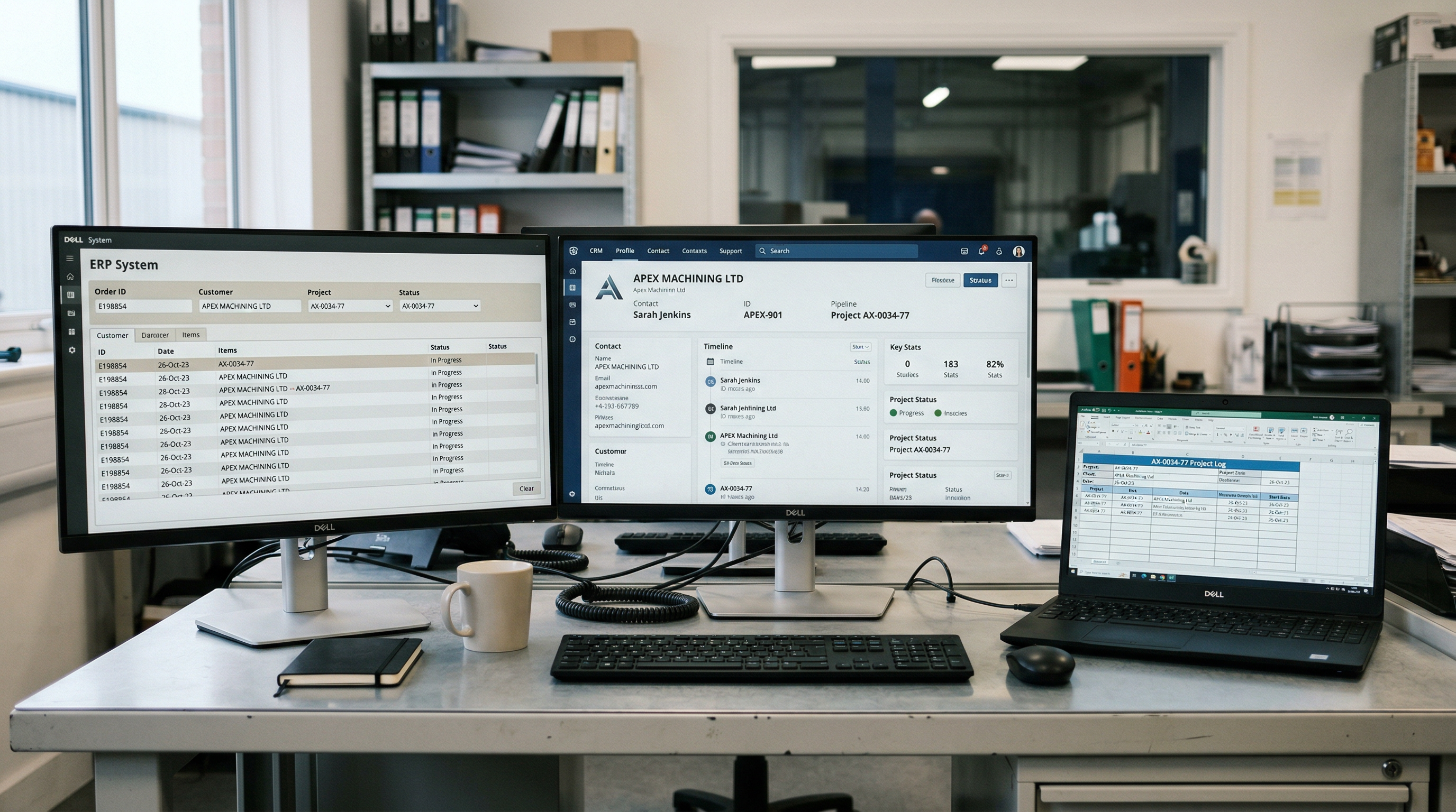 System integration in industrial office